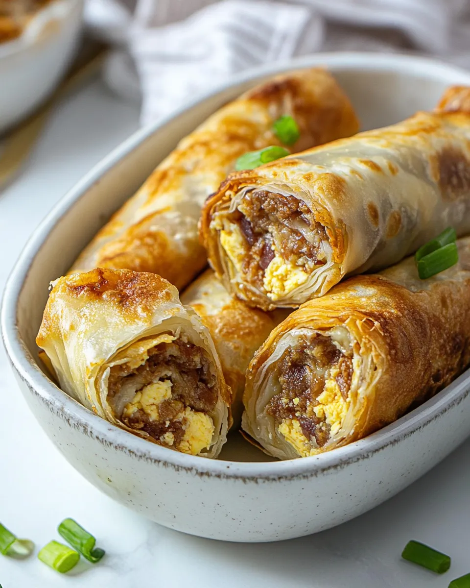Easy Baked Egg Rolls recipe photo