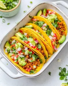 Easy Baked Ground Chicken Tacos photo
