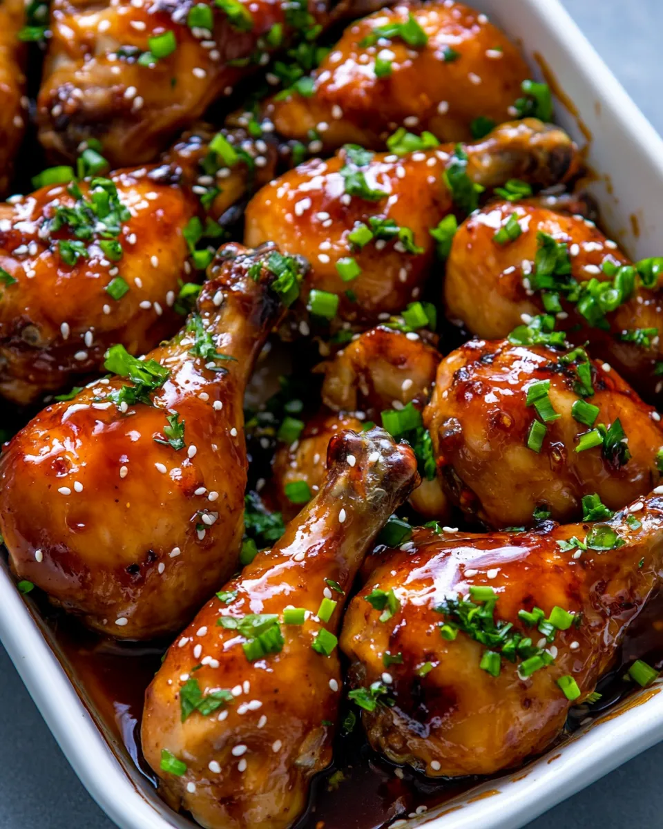 Savory Baked Honey Glazed Chicken Recipe recipe image