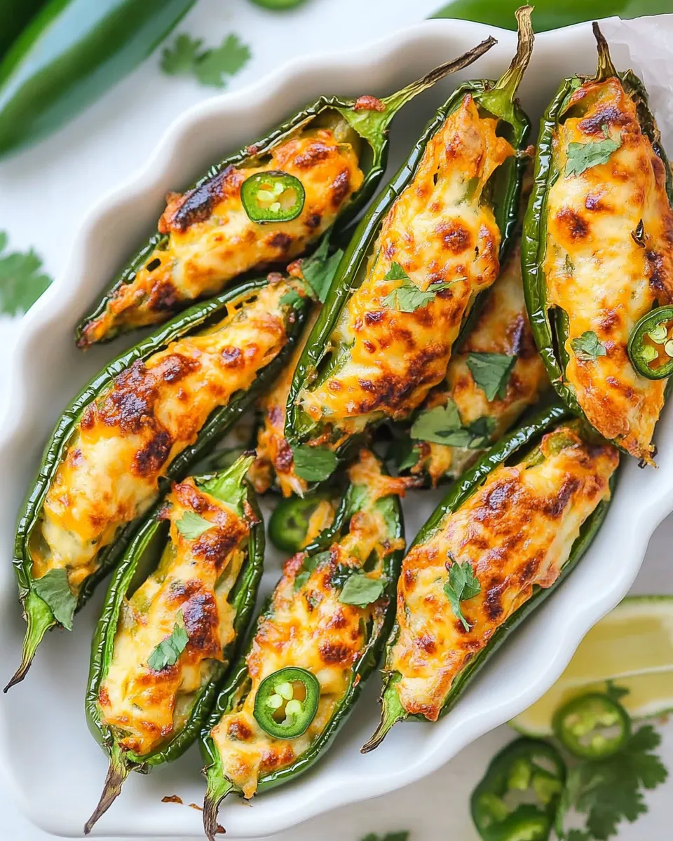 Savory Baked Jalapeo Poppers (Keto) food shot