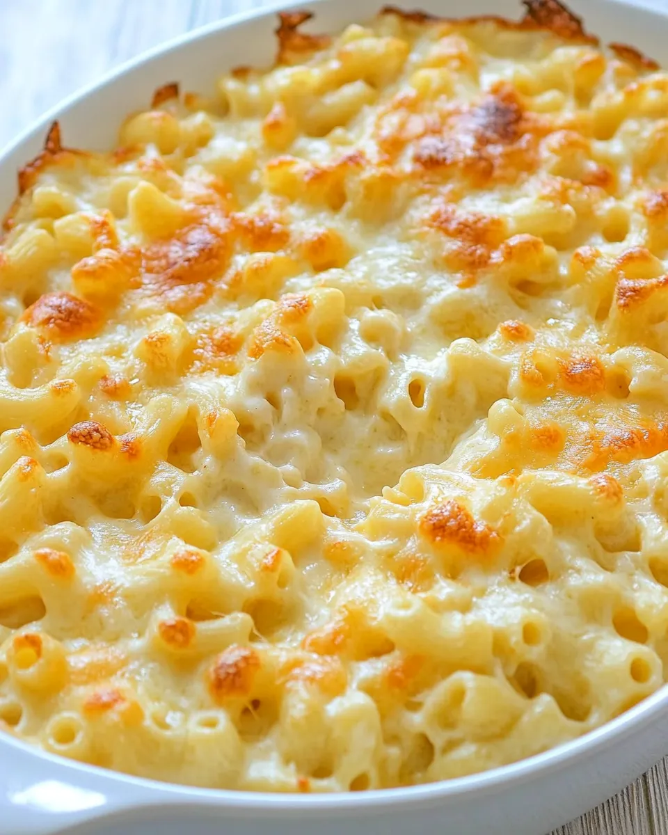 Delicious Baked Mac and Cheese shot