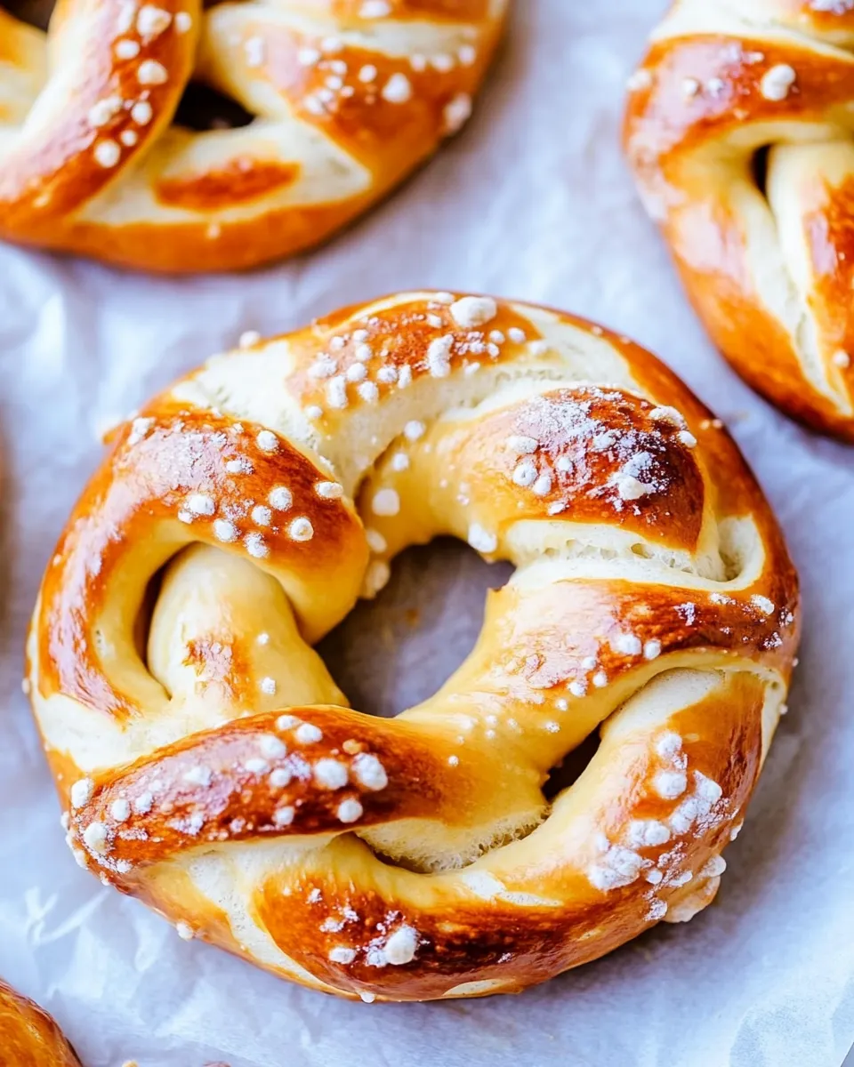 Classic Baked Soft Pretzels (Step by Step Instructions!) image