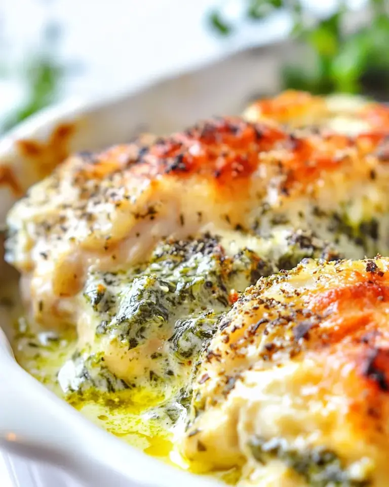 Easy Baked Spinach Dip Chicken photo