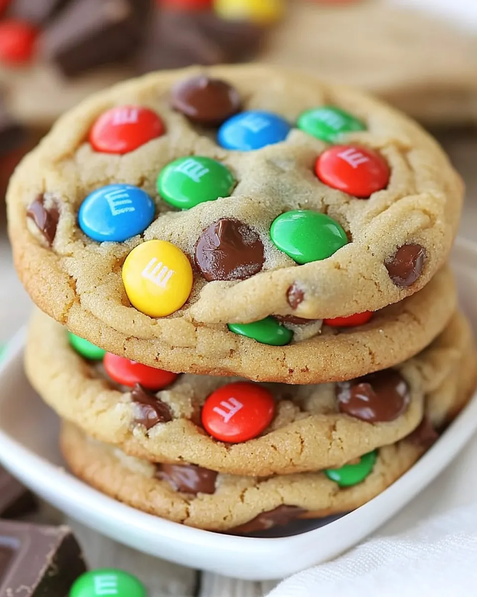 Classic Bakery Style M&Ms and Chocolate Chunk Cookies image