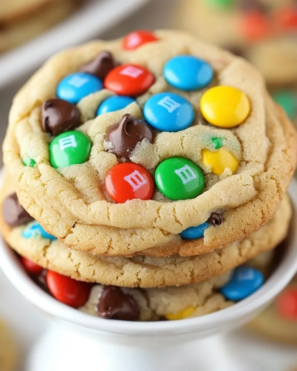 Delicious Bakery Style M&Ms and Chocolate Chunk Cookies shot