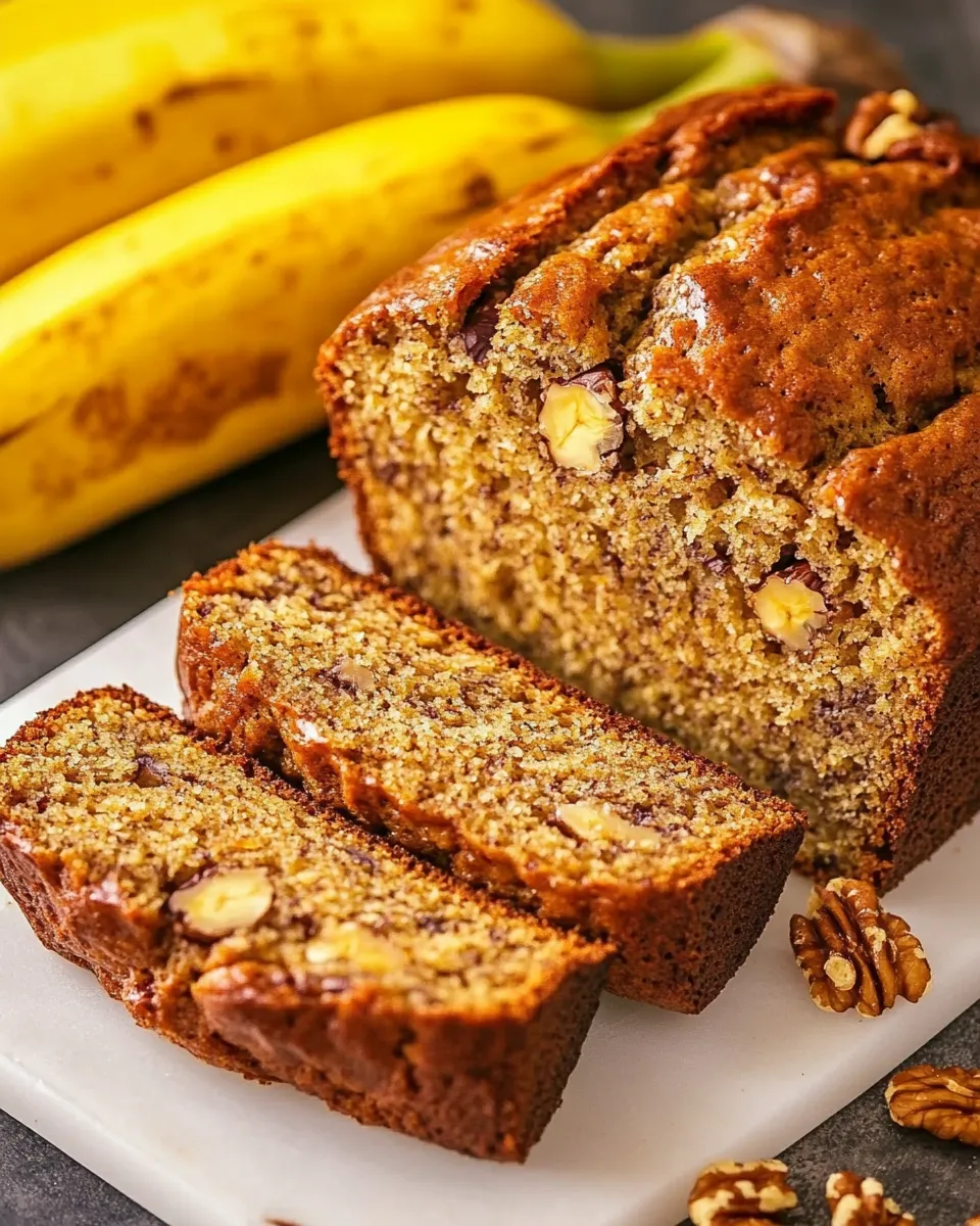 Classic Banana Bread with Walnut Recipe image