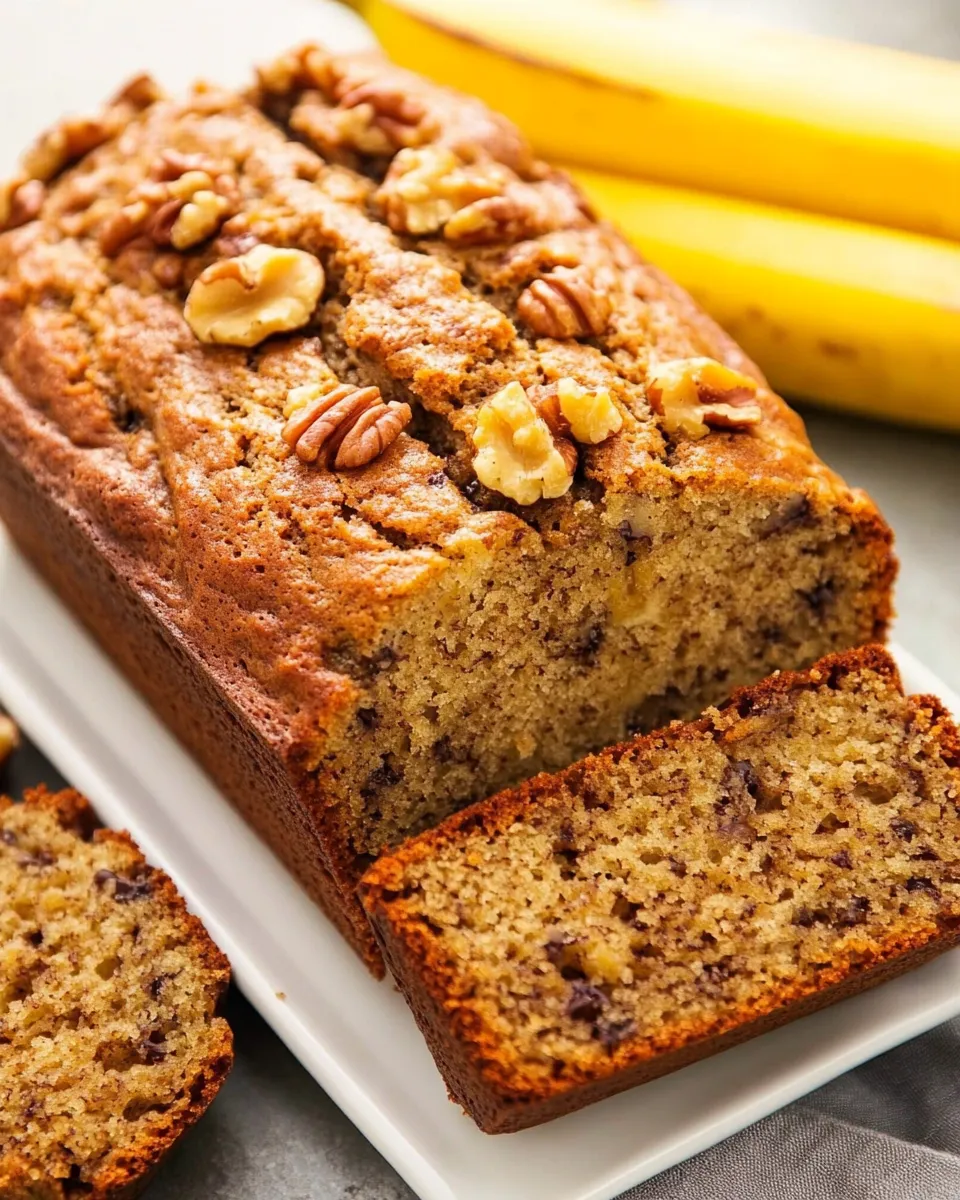 Delicious Banana Bread with Walnut Recipe dish photo