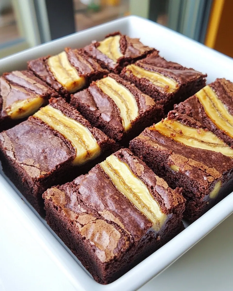 Easy Banana Brownies recipe photo