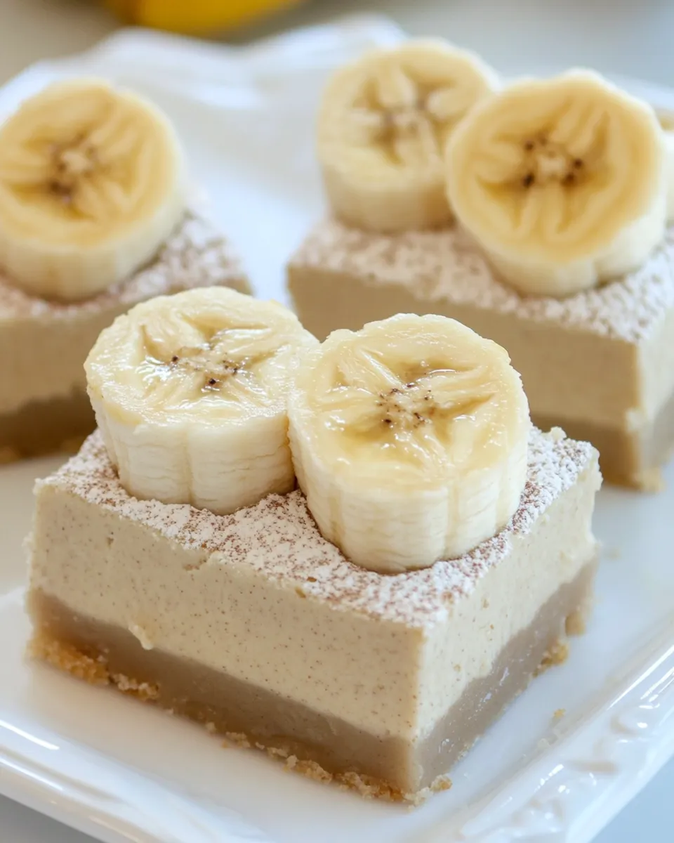 Homemade Banana Cheesecake Bars photo