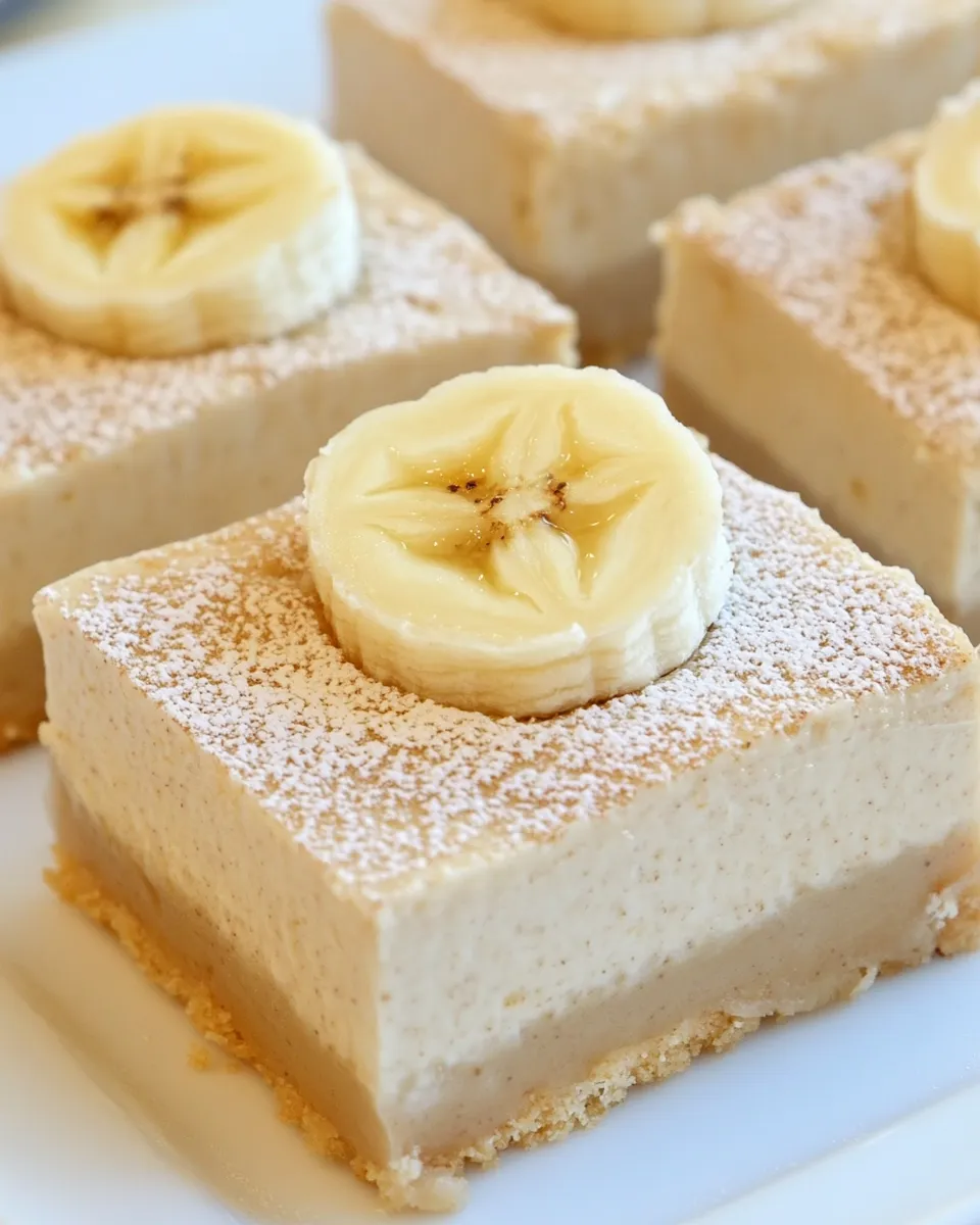 Classic Banana Cheesecake Bars image