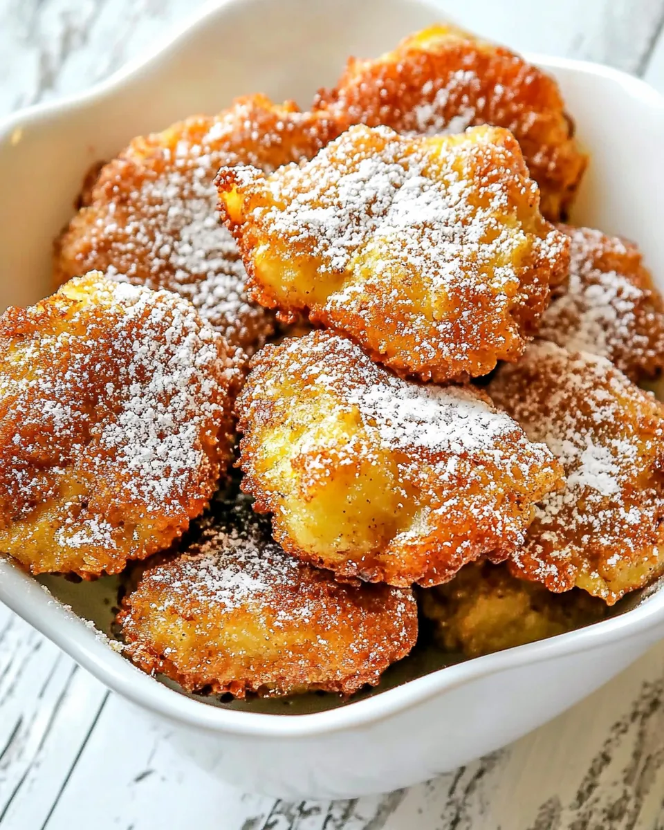 Delicious Banana Fritters shot