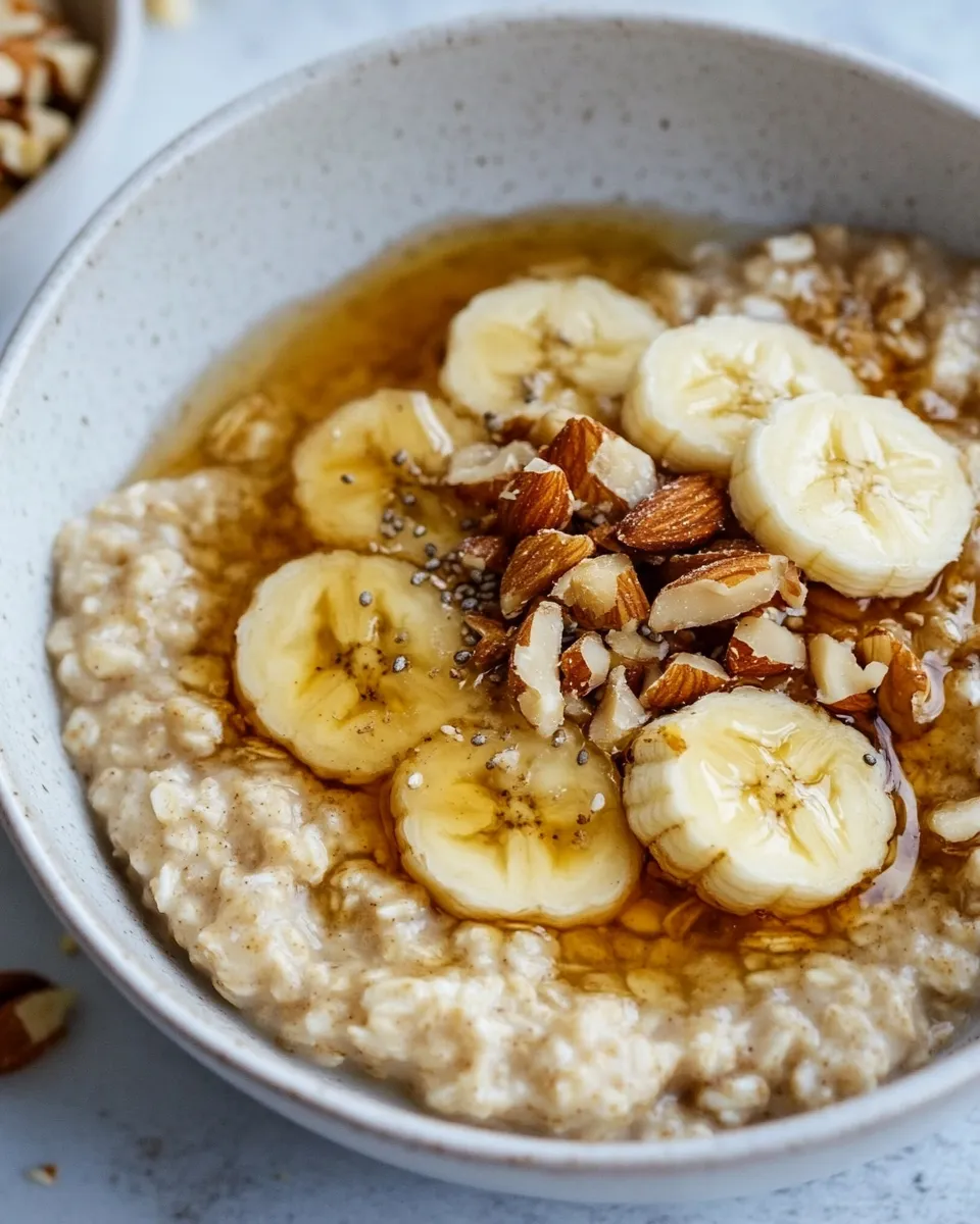 Easy Banana Nut Protein Oats recipe photo