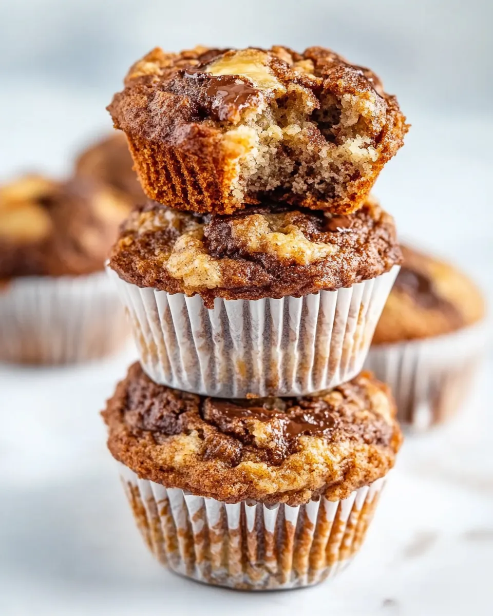 Delicious Banana Nutella Muffins image