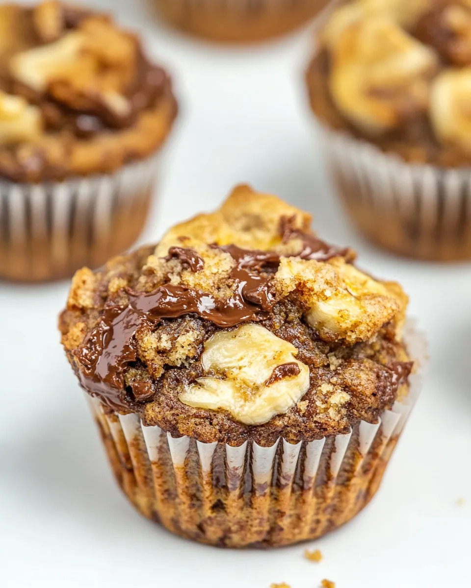 Best Banana Nutella Muffins shot