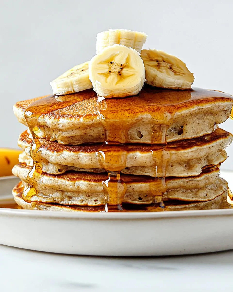 Delicious Banana Pancakes shot