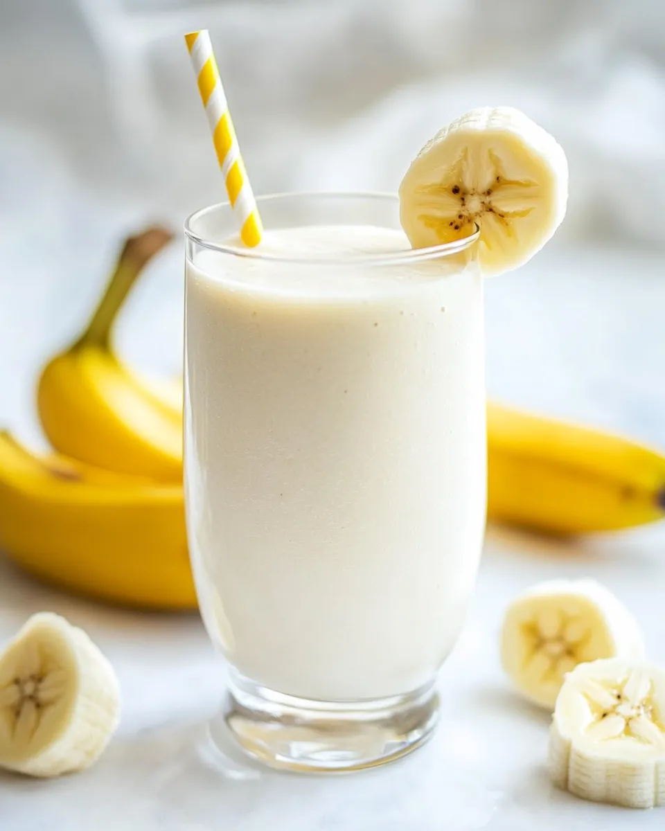 Easy Banana Smoothie (3-Ingredients!) photo