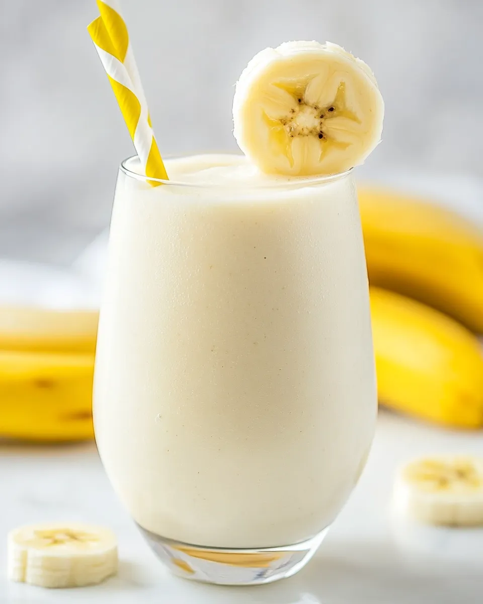 Delicious Banana Smoothie (3-Ingredients!) image