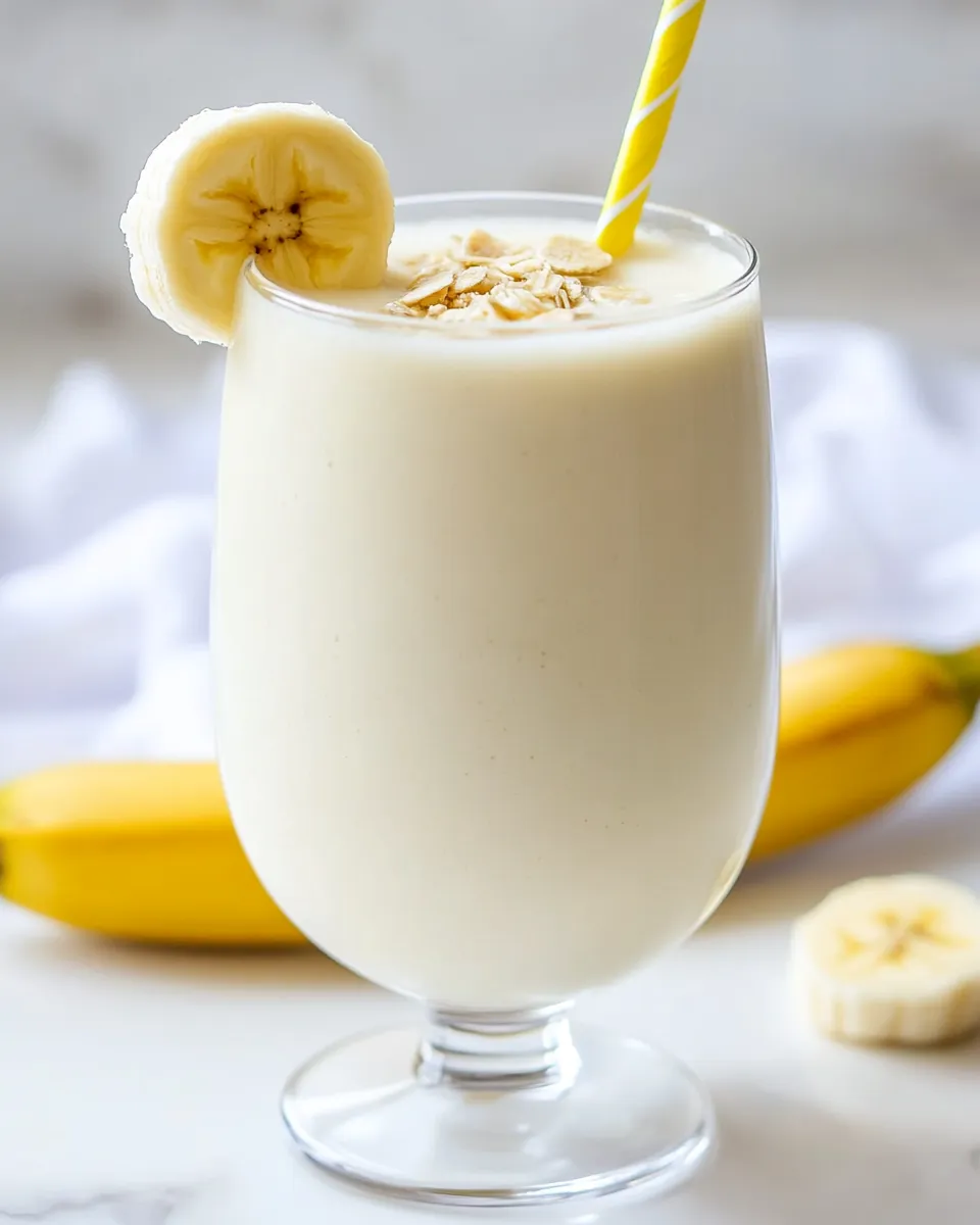 Quick Banana Smoothie (3-Ingredients!) recipe photo