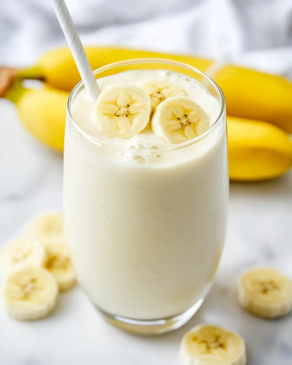 Healthy Banana Smoothie (3-Ingredients!) dish photo