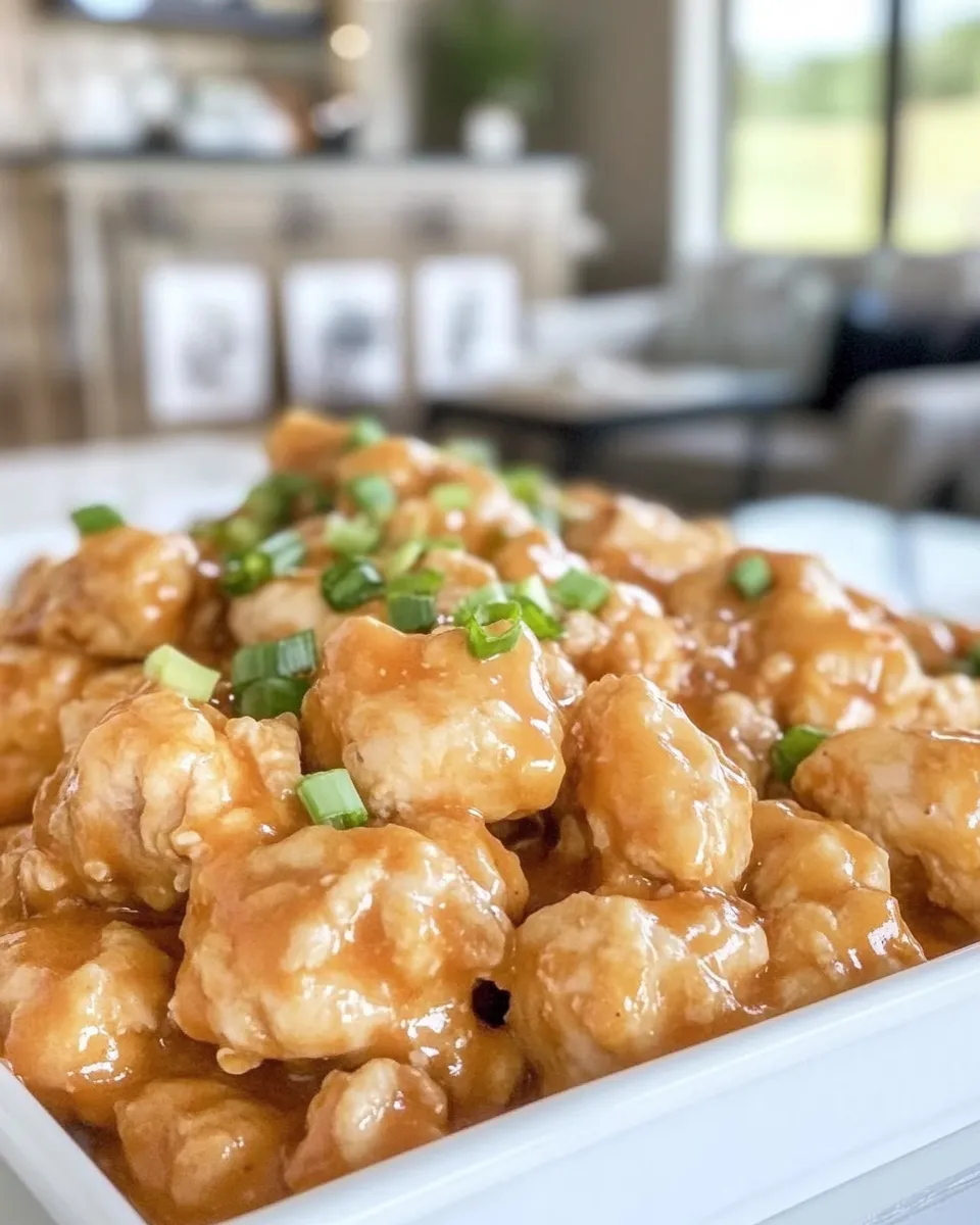 Delicious Bang Bang Chicken Bites shot