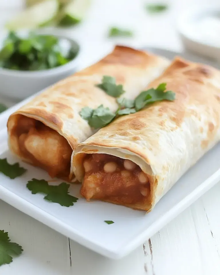 Homemade Bean Chimichangas photo