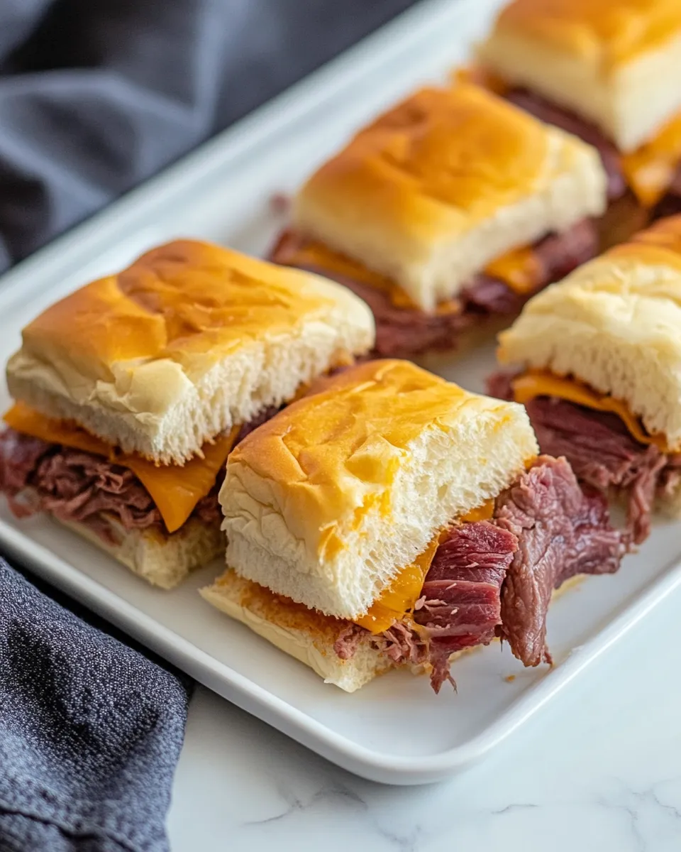 Homemade Beef and Cheddar Sliders (Arbys Copycat) photo