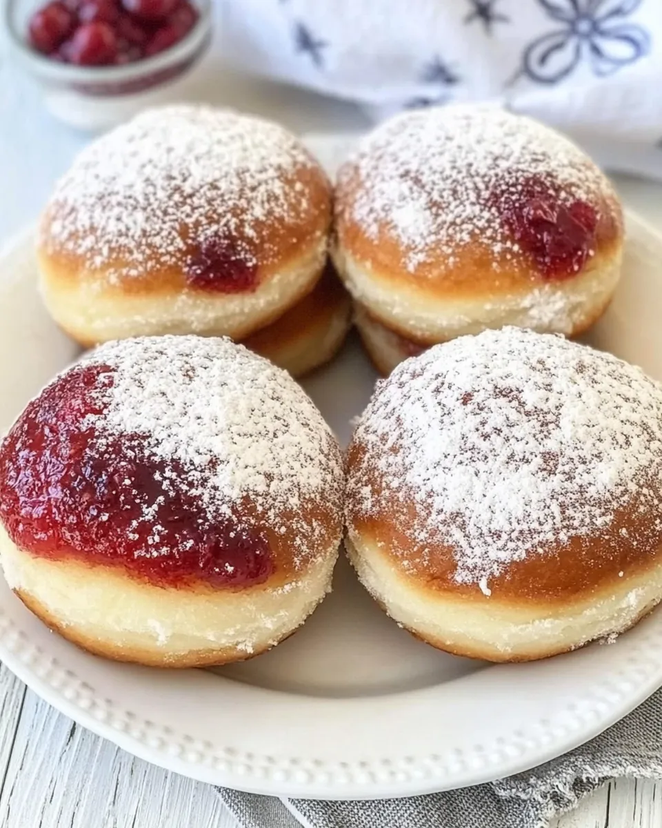 Homemade Berliner (German Donuts) photo