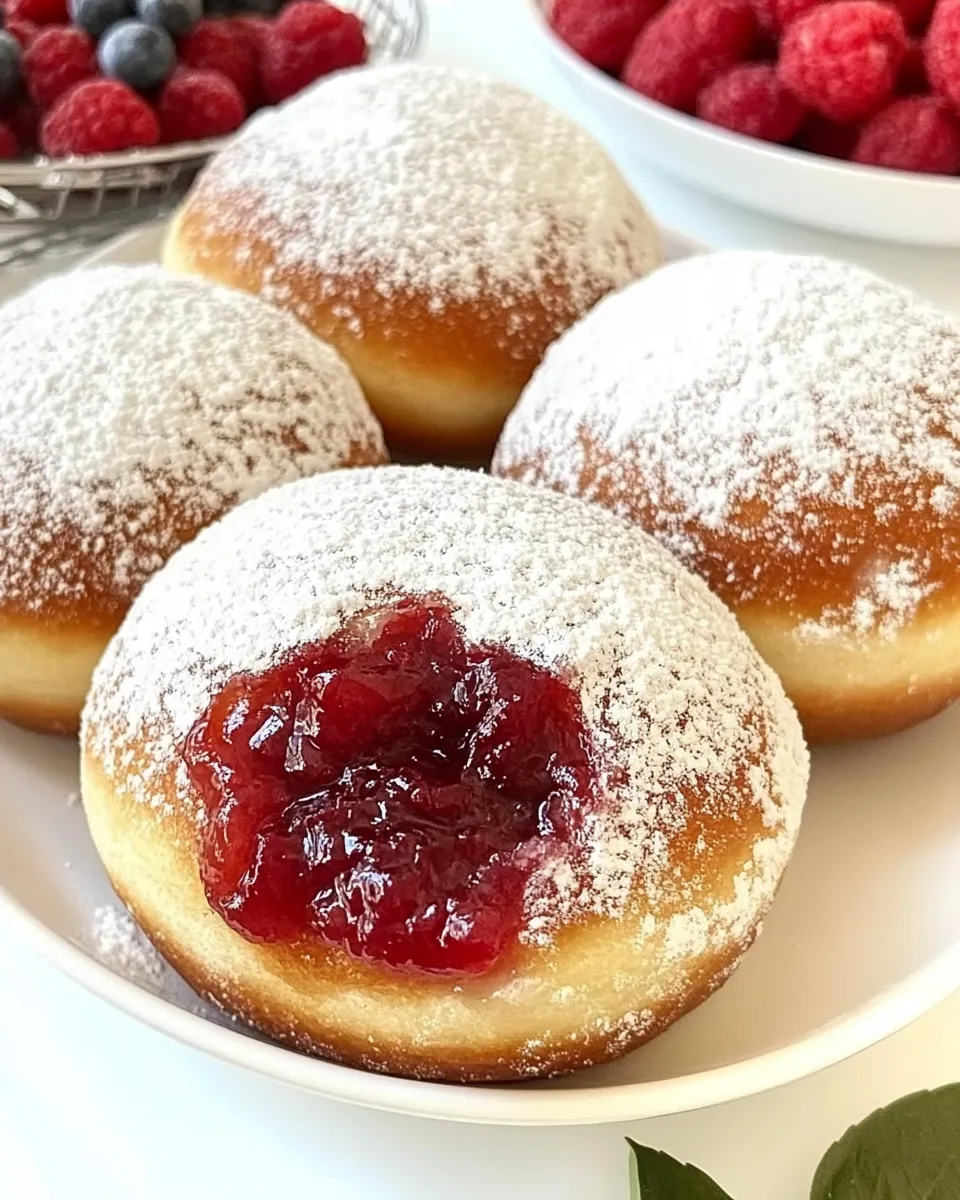 Delicious Berliner (German Donuts) shot