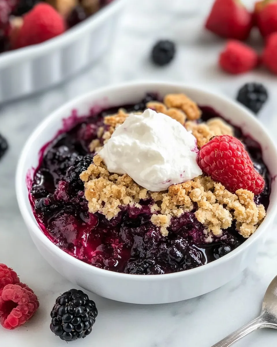 Homemade Berry Crumble photo
