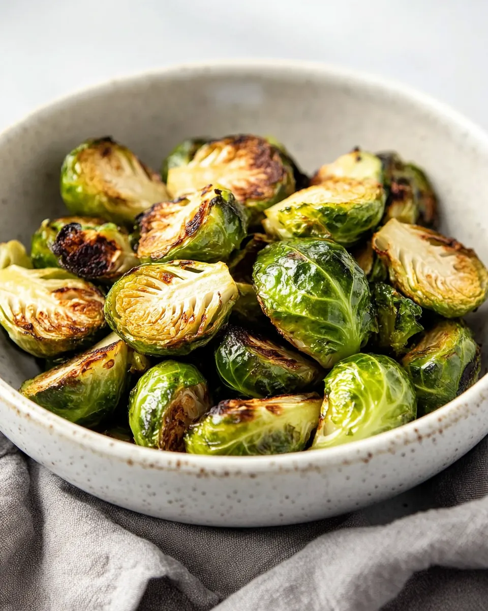 Delicious Best Air Fryer Brussel Sprouts (Fresh or Frozen) image