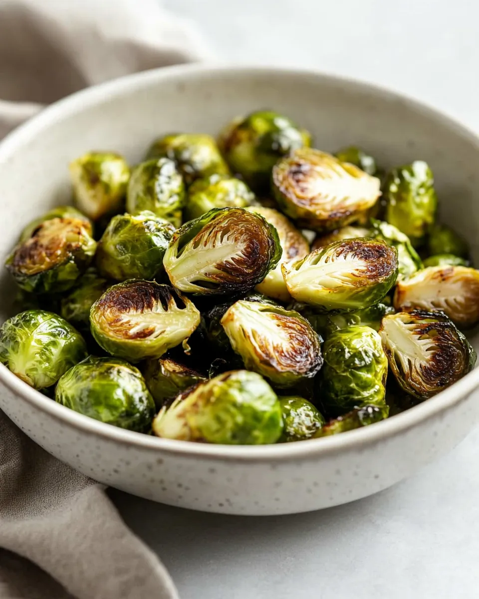 Quick Best Air Fryer Brussel Sprouts (Fresh or Frozen) food shot