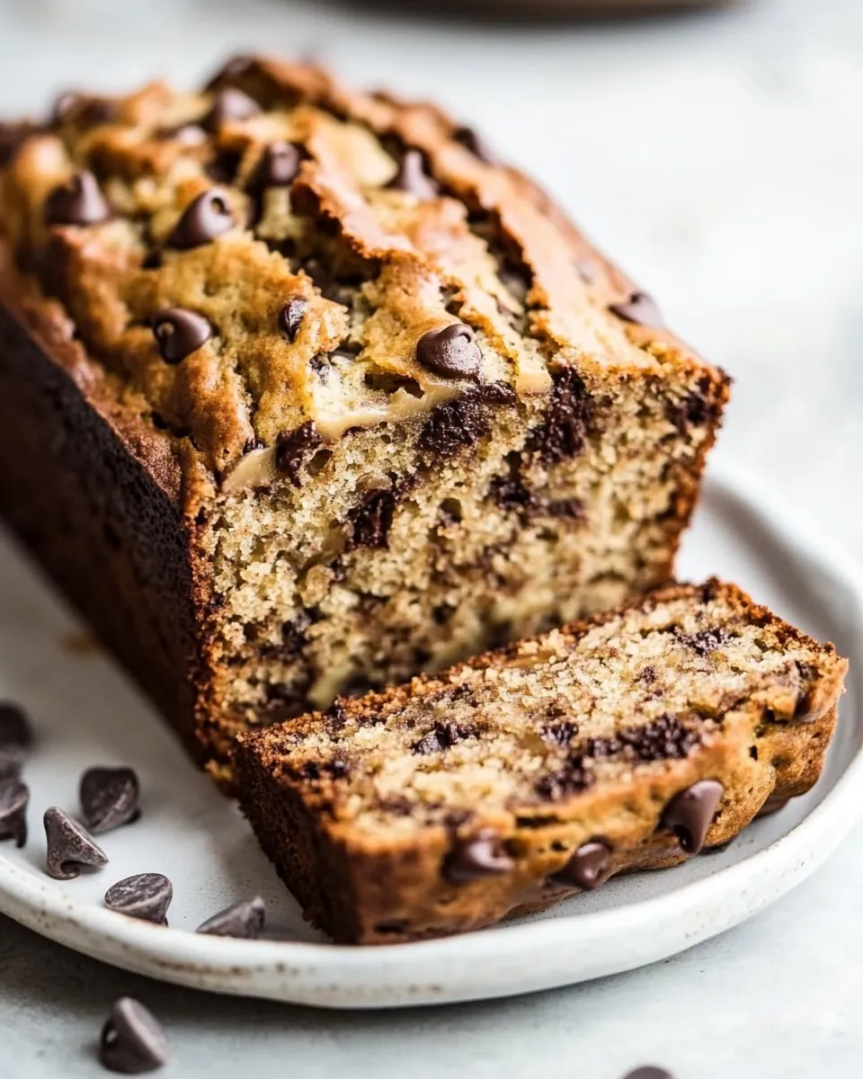 Classic Best Chocolate Chip Banana Bread Recipe image