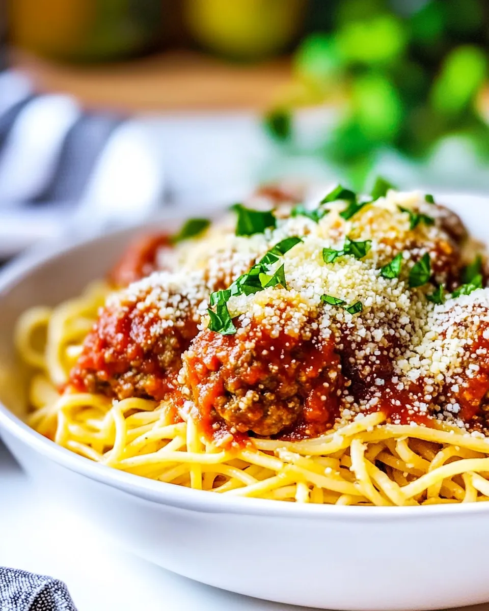 Delicious Best Ever Spaghetti and Meatballs shot