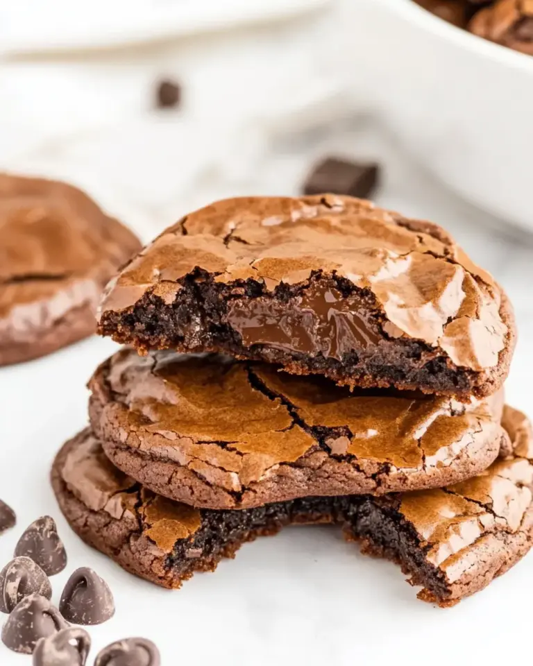 Homemade Best Fudgy Flourless Chocolate Brownie Cookies photo