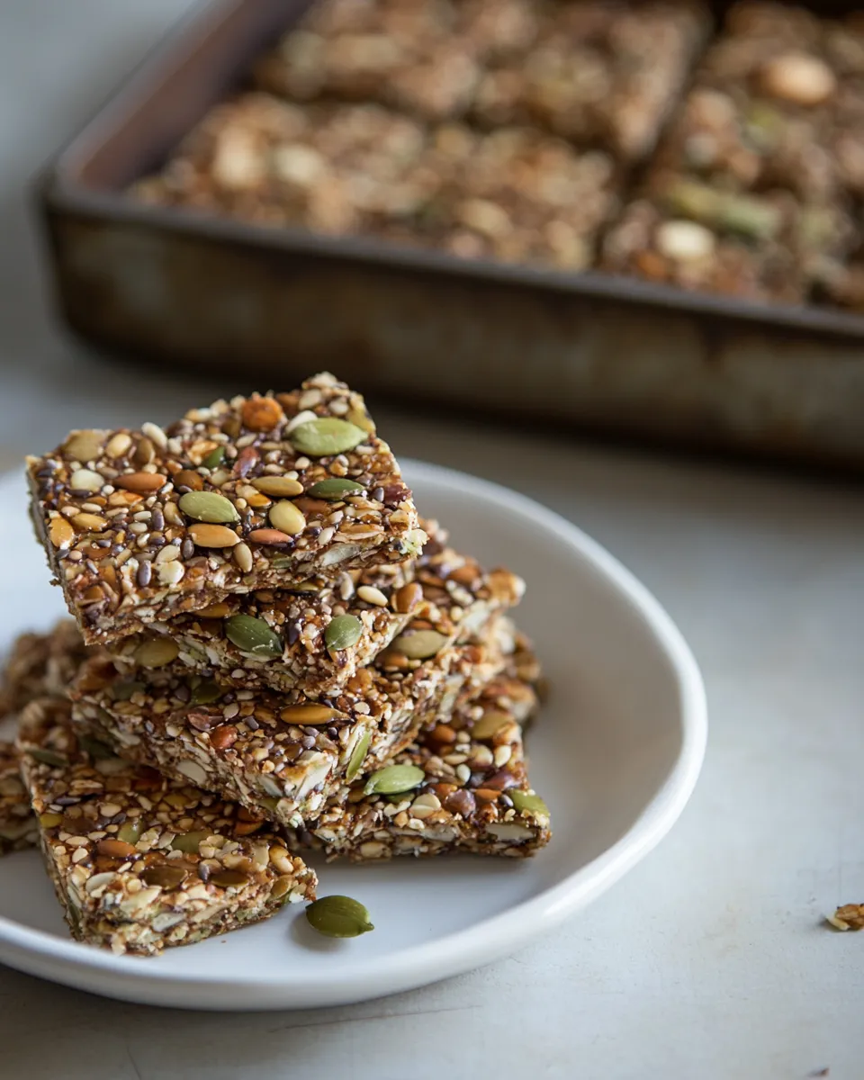 Classic Best Healthier Seeded Crunchies (Easy & Delicious) image