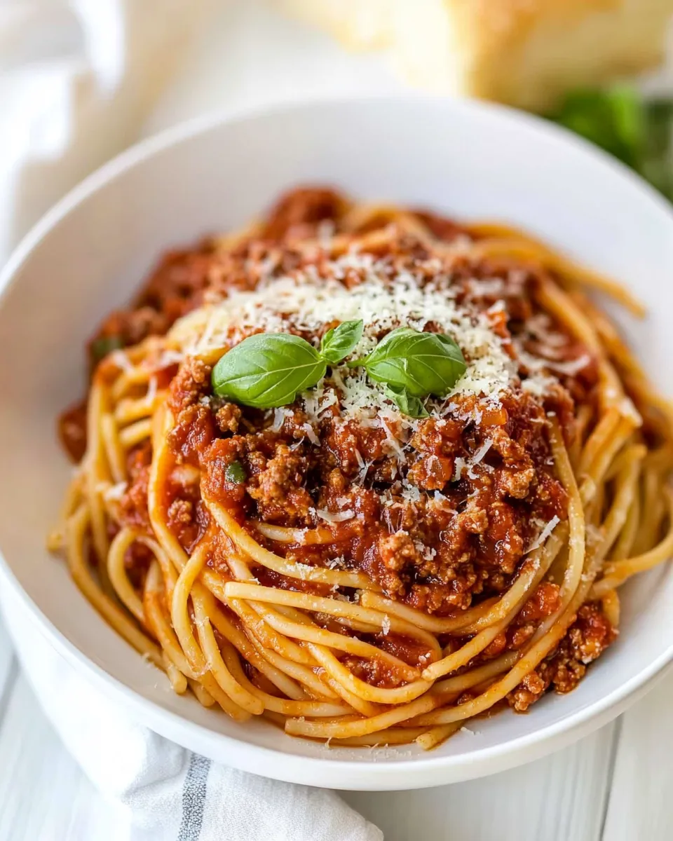 Classic Best Spaghetti and Meat Sauce Recipe image