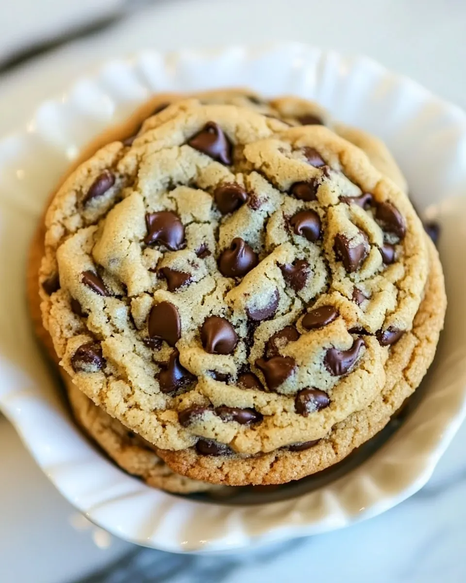 Delicious Big Buttery Chocolate Chip Cookies shot