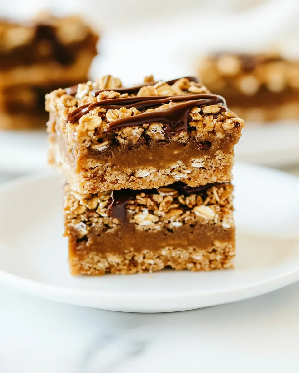 Easy Biscoff Oatmeal Bars recipe photo