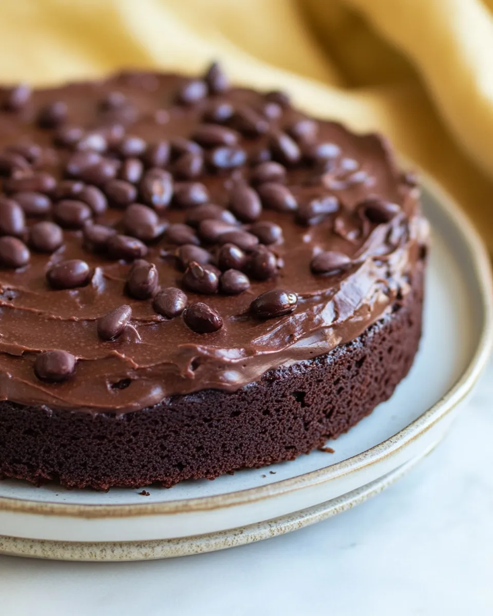Healthy Black Bean Chocolate Cake recipe photo