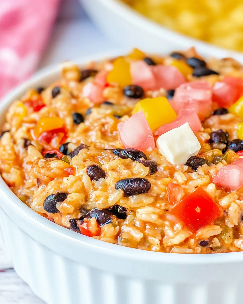 Easy Black Bean and Rice Casserole recipe photo