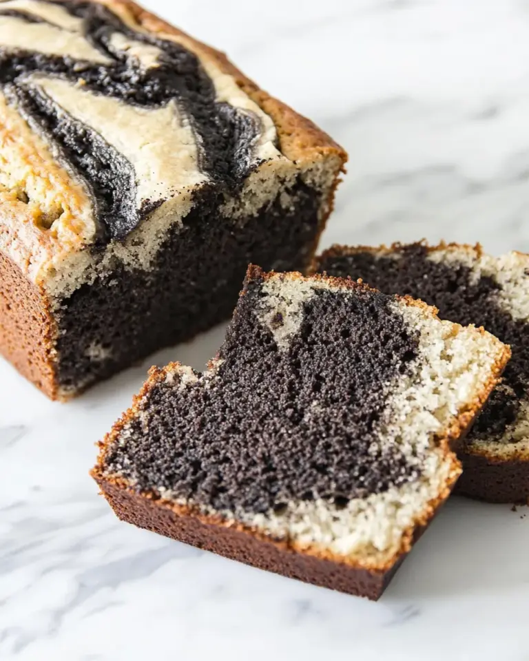 Homemade Black Sesame Swirl Banana Bread recipe image