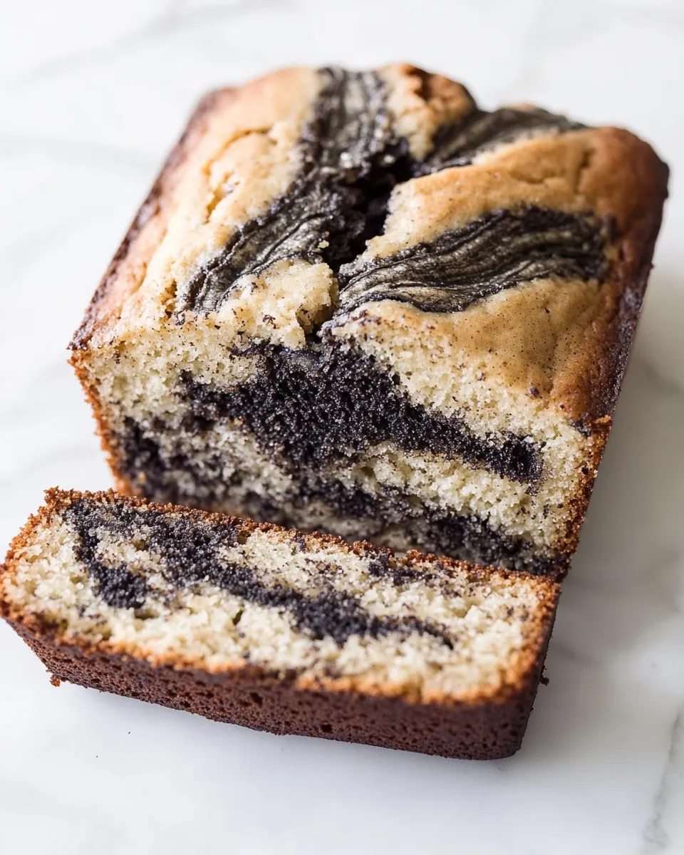 Perfect Black Sesame Swirl Banana Bread dish photo
