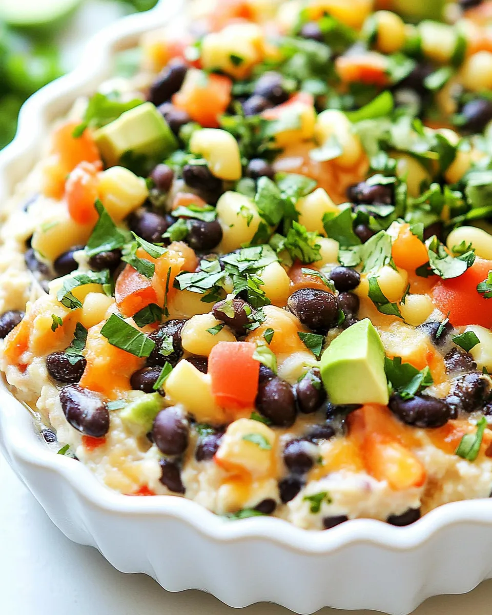 Delicious Black and White Bean Dip shot