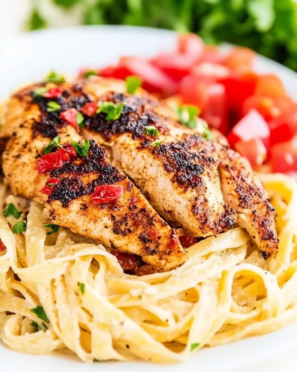 Easy Blackened Chicken Fettuccine photo