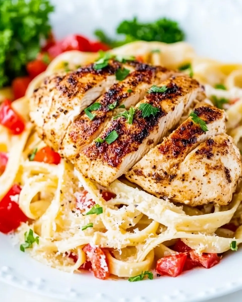 Delicious Blackened Chicken Fettuccine image