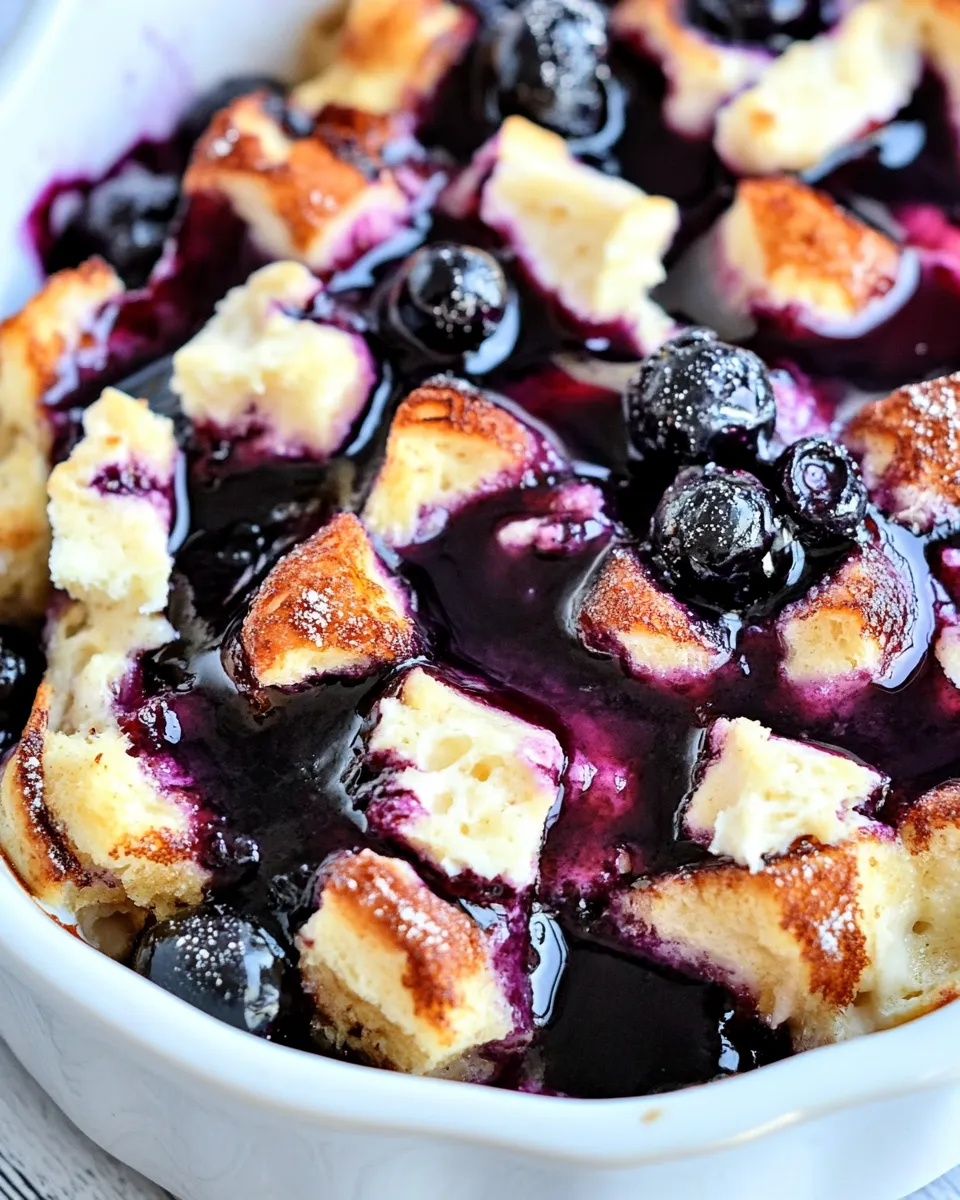 Homemade Blueberry French Toast Casserole photo