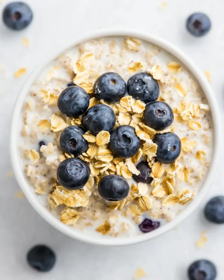 Homemade Blueberry Muffin Overnight Oats photo