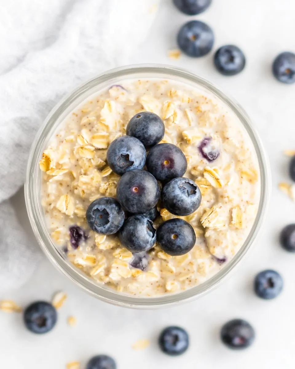 Classic Blueberry Muffin Overnight Oats image