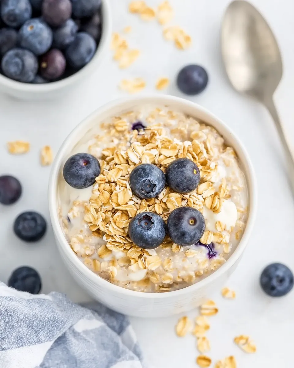 Easy Blueberry Muffin Overnight Oats recipe photo