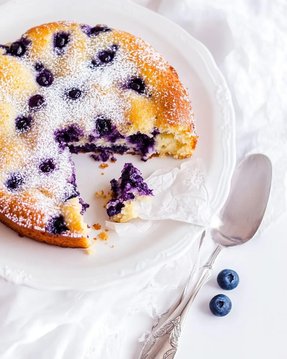 Easy Blueberry Muffin and Buttermilk Pancakes Cake recipe photo